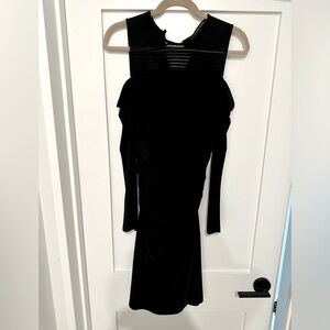 Cynthia Steffe Black Cold Shoulder Sheath Dress